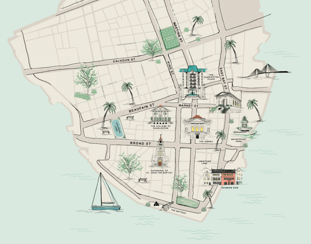 Charleston Travel Map