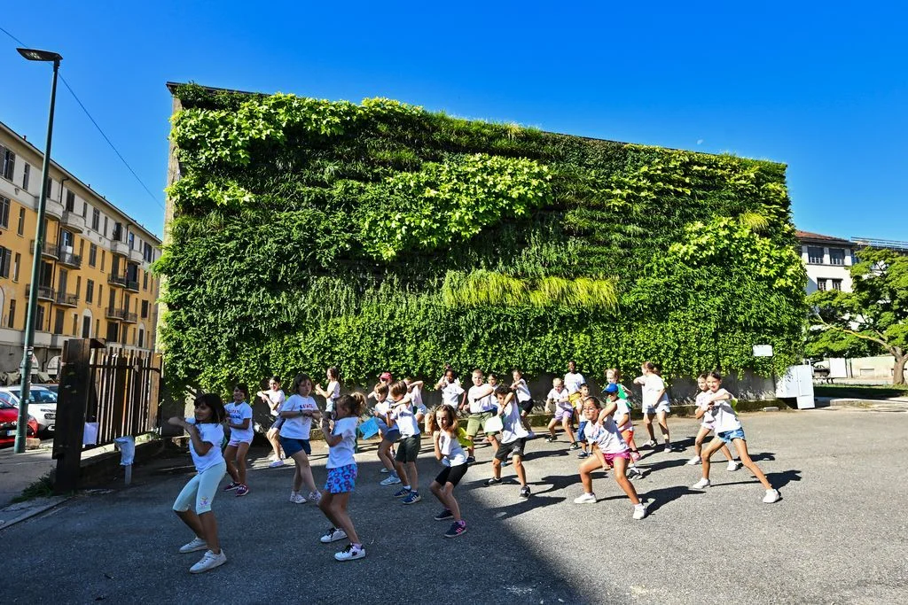 Green wall Turin Italy