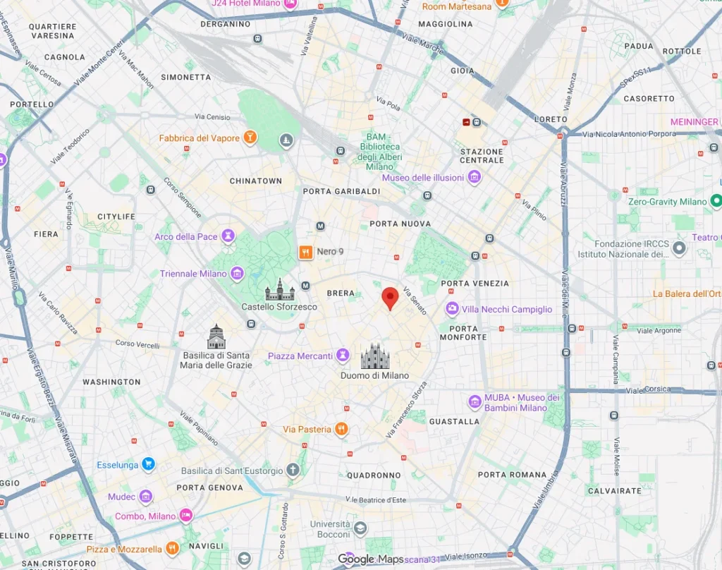 Maison Valentino Map